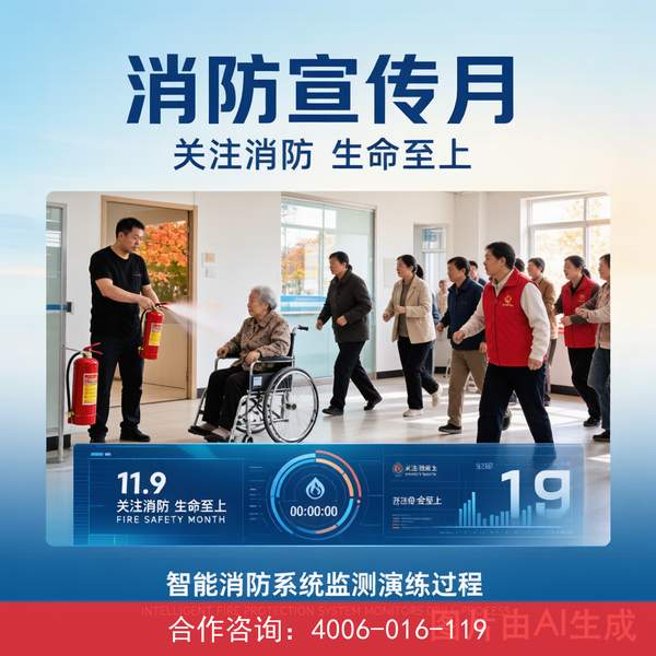 都兰养老机构消防控制室值班监测预警系统