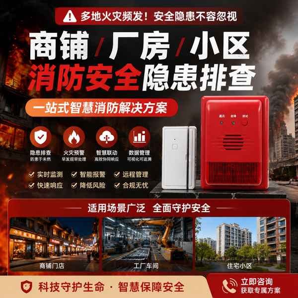 辽阳餐饮场所消防物联网终端怎么办？万霖智慧消防解决