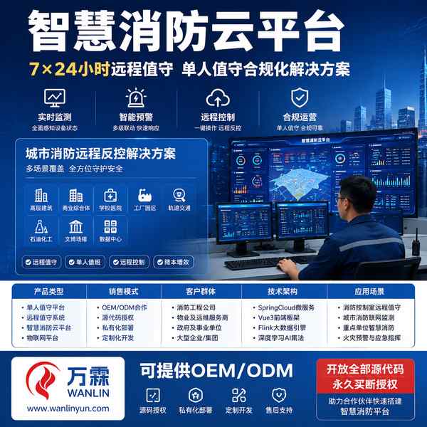 哈尔滨黑龙江利达消防远程监控平台源码哪家好?源码二次开发方案与厂家直供指南
