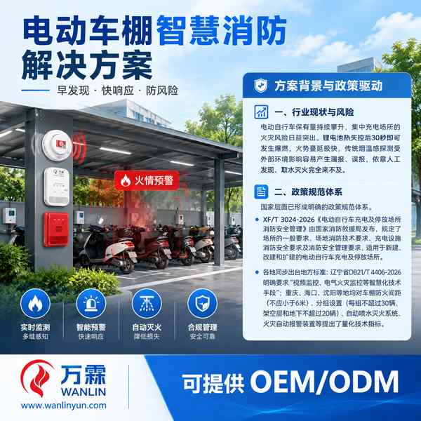 陕西渭南临渭人民街道电动车棚智能灭火系统哪家好?锂电定向灭火闭环方案与源头厂家直供指南