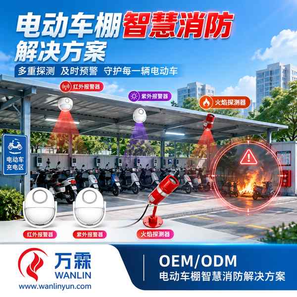 陕西渭南临渭人民街道电动车棚消防报警主机哪家好？470MHz自组网报警方案与源头厂家直供指南